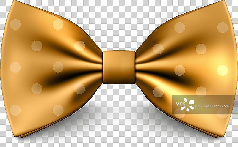 金色逼真的领结图标特写图片素材