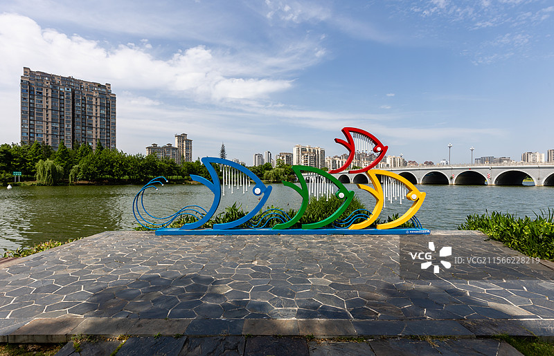 2025年5月5日立夏日常德穿紫河风光带城市风光图片素材