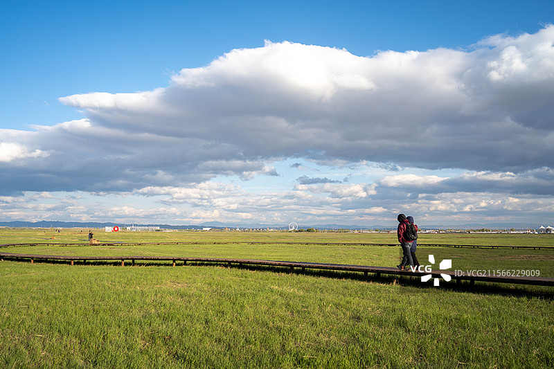 呼和浩敕勒川草原图片素材