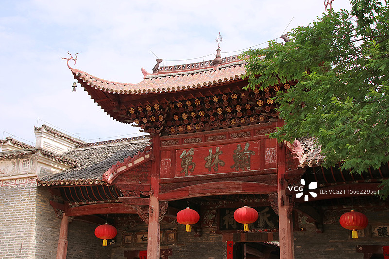 江西吉安渼陂古村翰林第图片素材