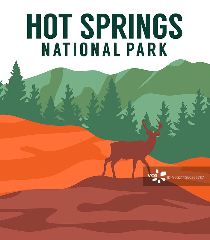 温泉国家公园美丽的景色图片素材