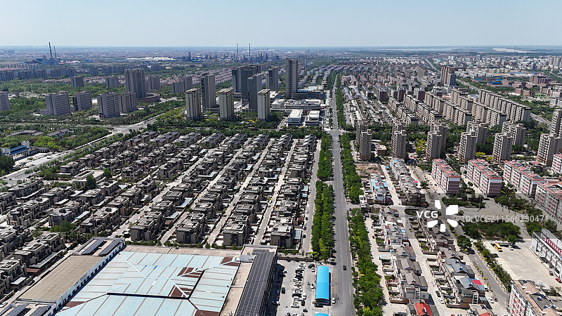 山东省东营市垦利区城市风光图片素材