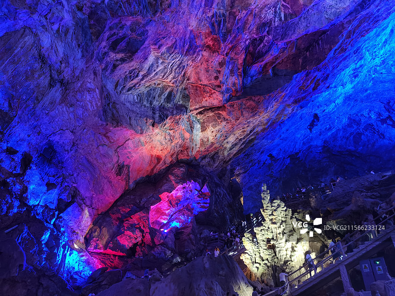 陇南武都万象洞内景图片素材