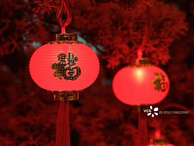 福字红灯笼图片素材