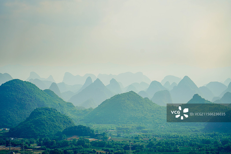 桂林千里江山图图片素材