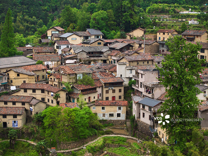 浙江丽水庄河村图片素材