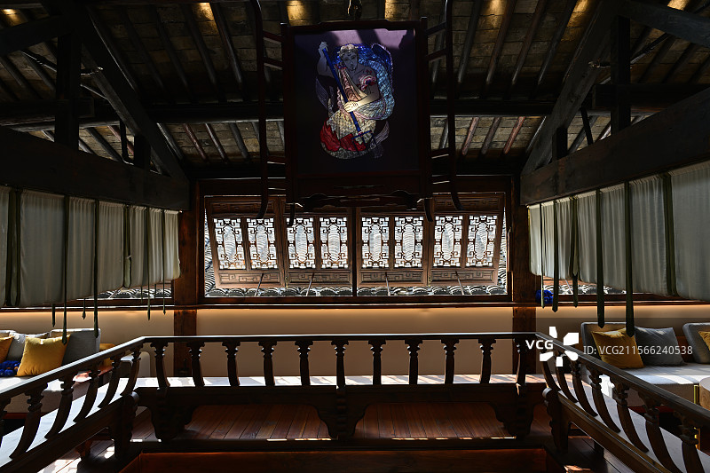 朱家角第一茶楼阁楼图片素材