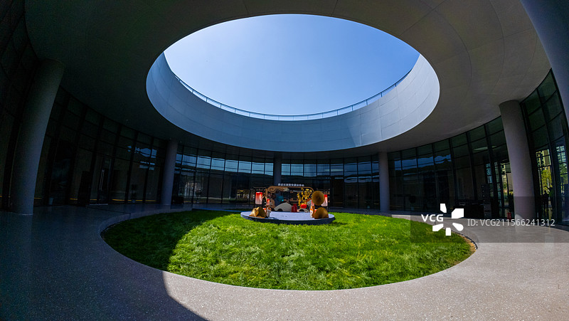 四川资阳安岳石窟数字展示中心 天井造型图片素材