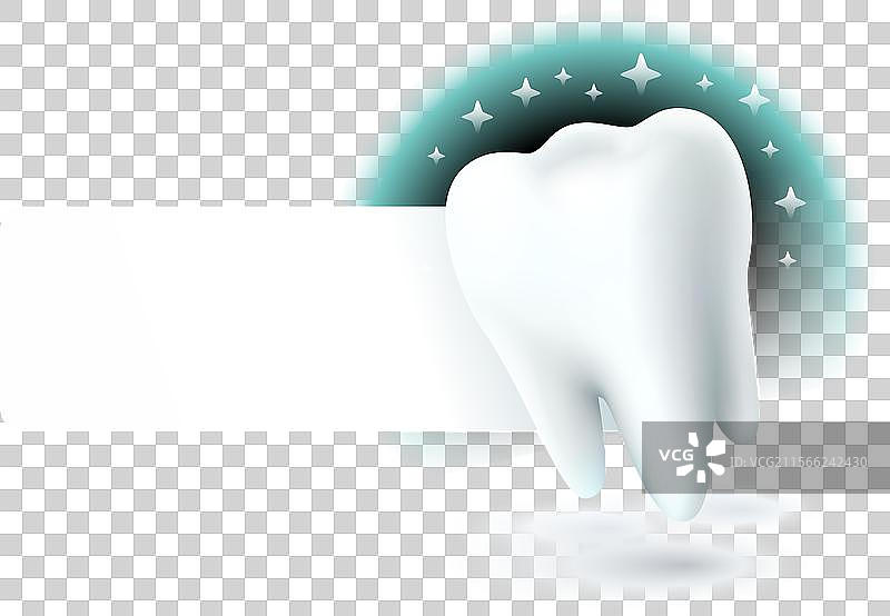 牙齿的3D白色模型在光线下图片素材