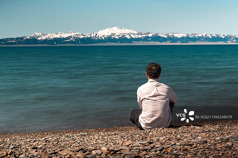 湖的那边图片素材