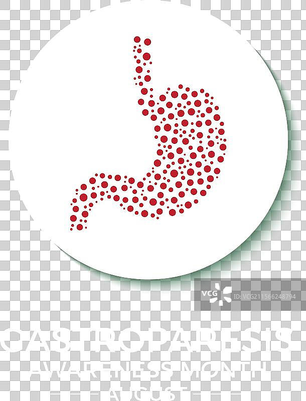 胃轻瘫意识月横幅概念图片素材