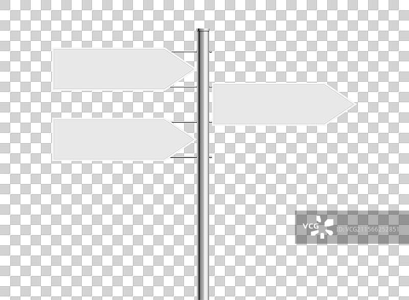带有指示箭头的方向标志杆图片素材