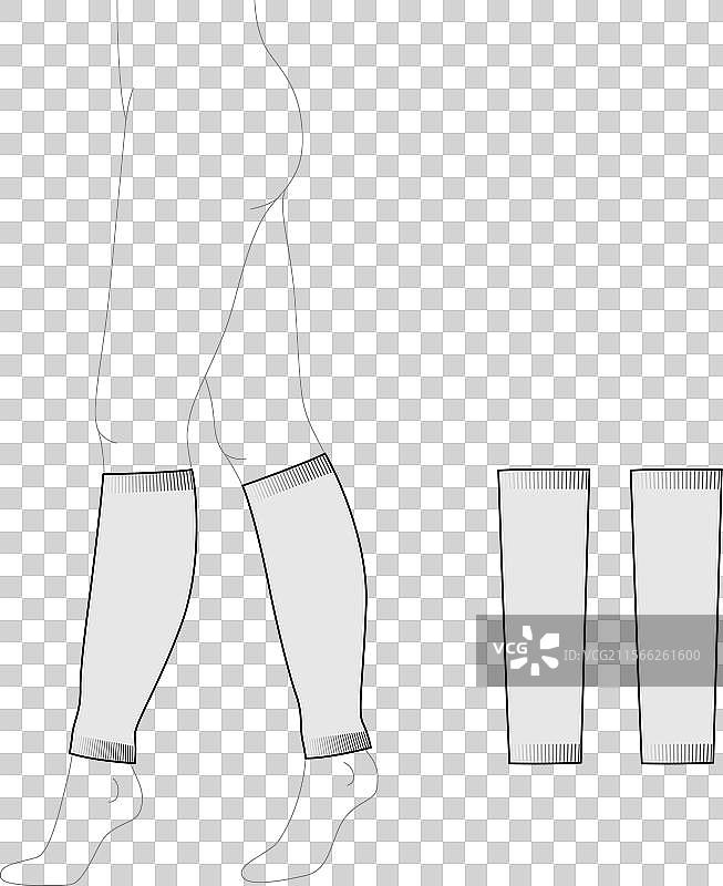 宽松长袜无脚袜腿暖器图片素材