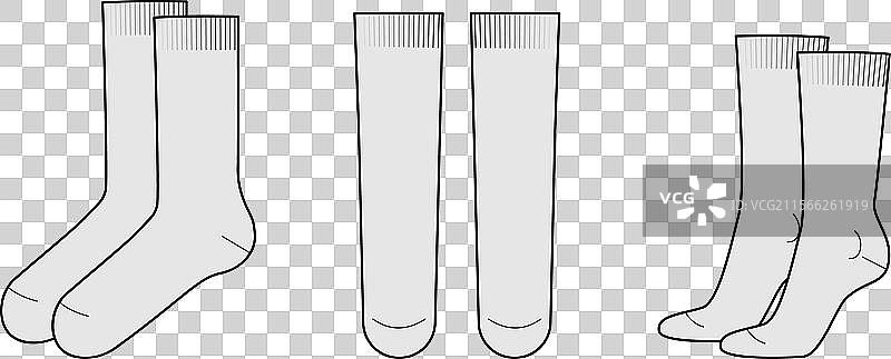 中筒袜长度时尚丝袜套装图片素材
