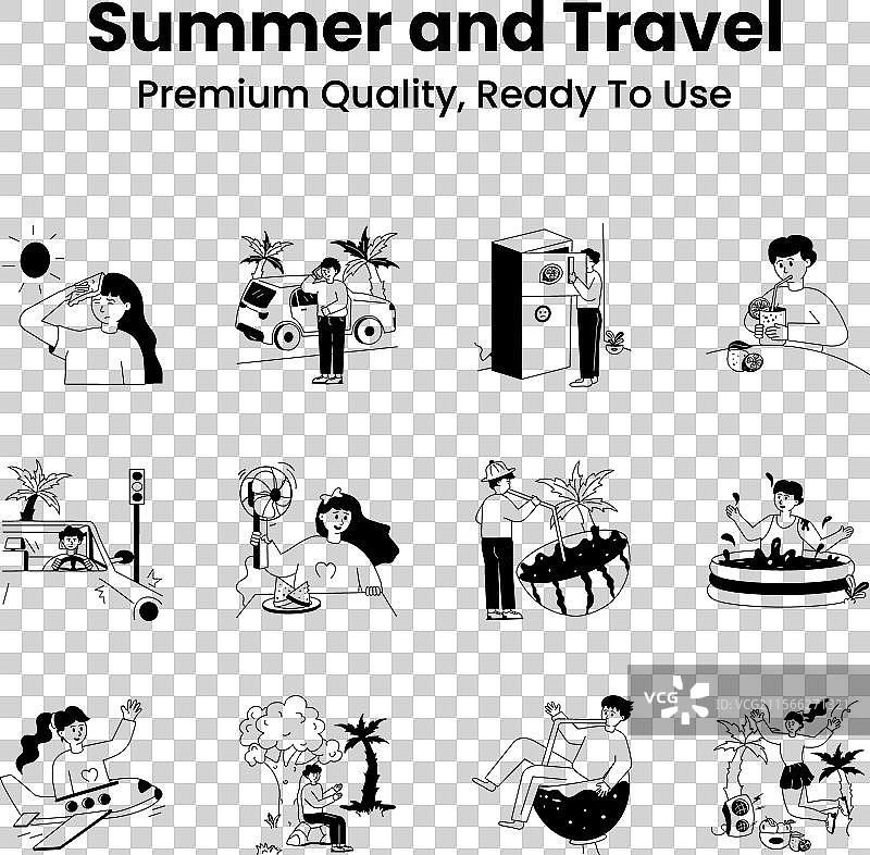 抓住这个令人惊叹的夏天，准备好出行图片素材