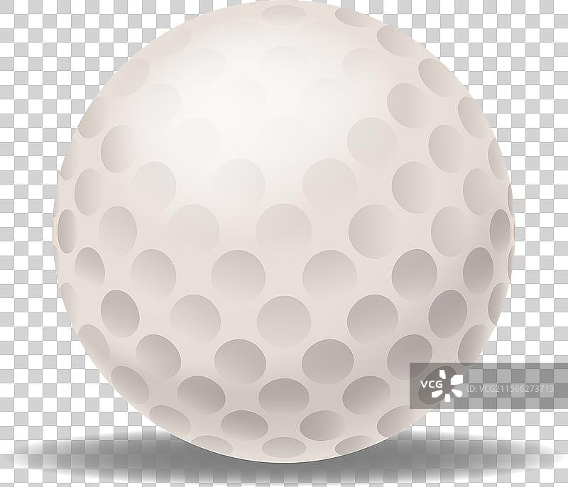 逼真的3D高尔夫球，带有凹坑图片素材