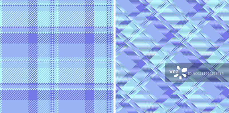 无缝格子图案的纺织纹理检查图片素材