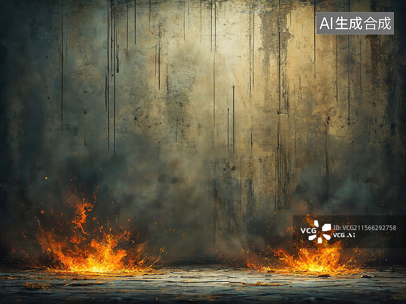 【AI数字艺术】火焰与烟雾图片素材