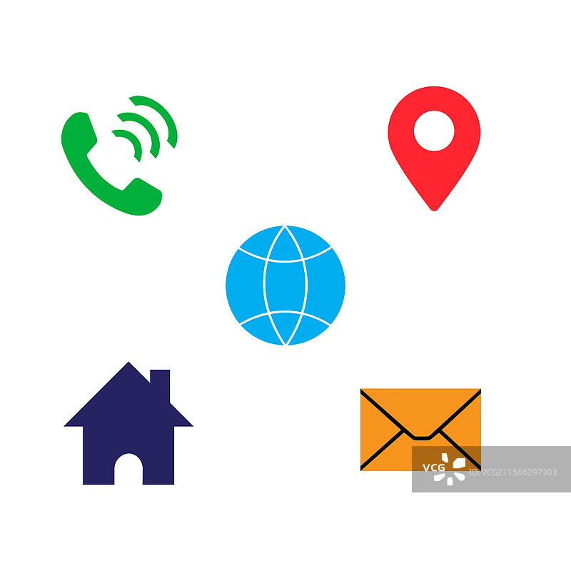 名片图标集合图片素材