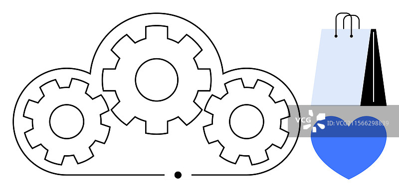 云计算与电子商务的整合图片素材
