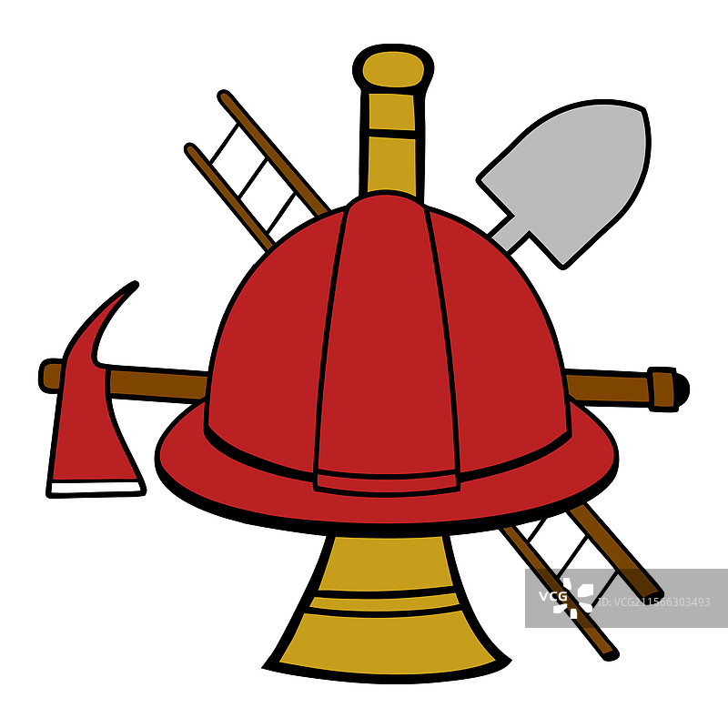 火焰徽章和马耳他十字标志艺术图片素材