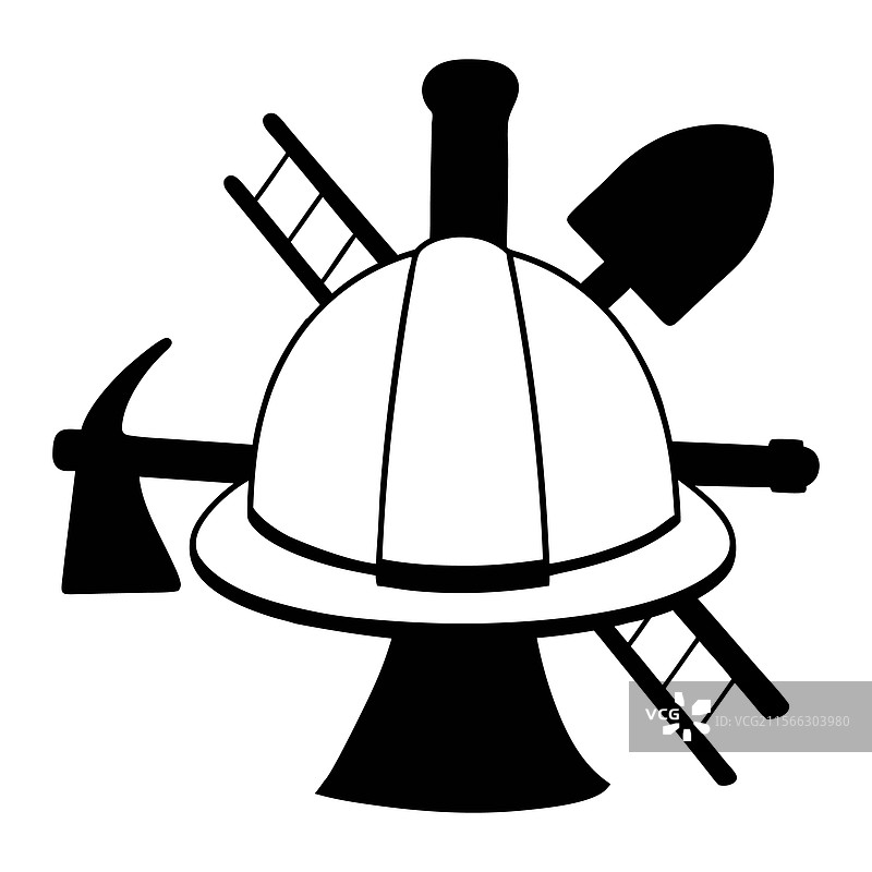 消防部门徽章与马耳他十字图片素材