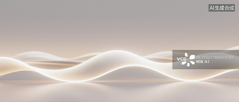【AI数字艺术】米白色极简渐变抽象艺术背景图片素材