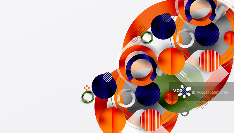 抽象背景 - 分层几何形状图片素材