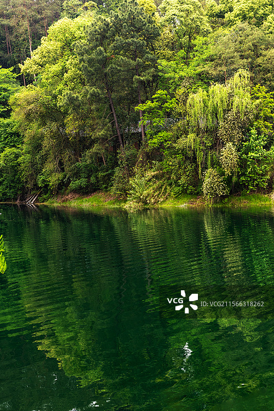 四川黑龙滩水库自然风光图片素材