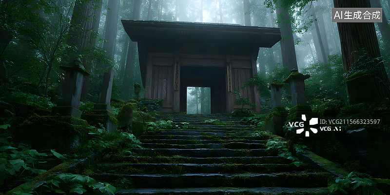 【AI数字艺术】国潮风游戏场景设计画面图片素材