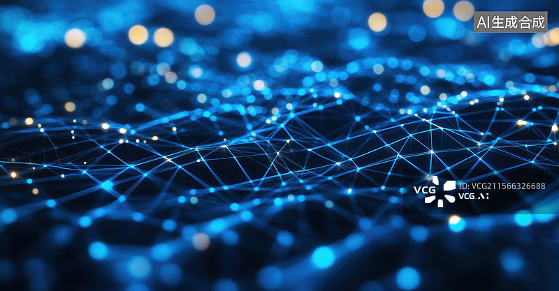【AI数字艺术】科技未来舞台光影图片素材
