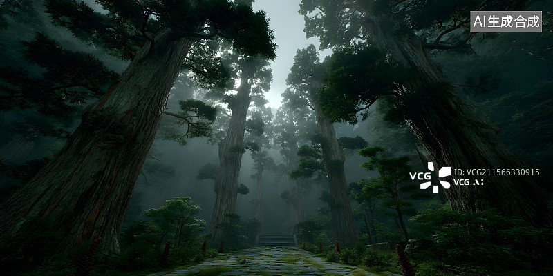 【AI数字艺术】国潮风游戏场景设计画面图片素材