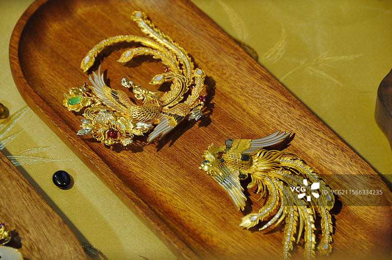 （北京潘家园旧货市场）文创产品凤头钗图片素材