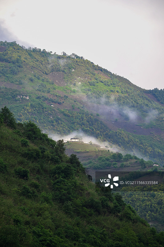 怒江山水人家图片素材