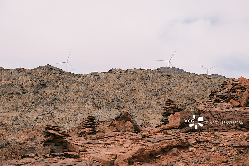 内蒙古阿拉善敖伦布拉格大峡谷的丹霞图片素材