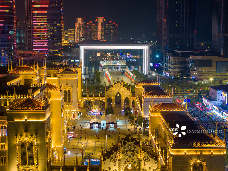 横琴口岸和励骏庞都图片素材