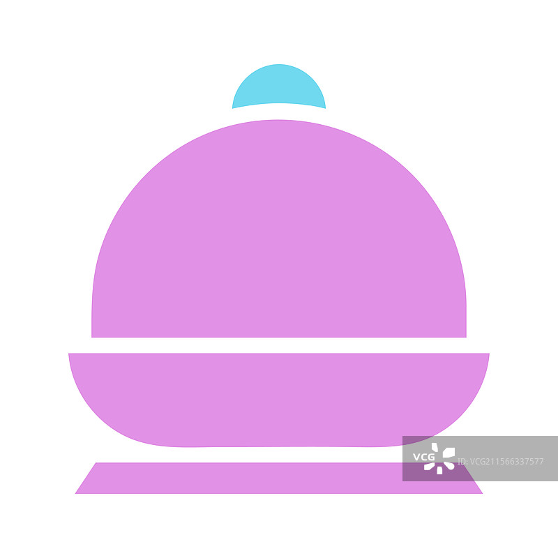 淡紫色晚餐罩食物上菜盘图片素材