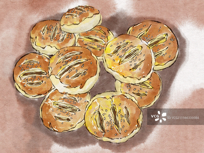 老婆饼图片素材