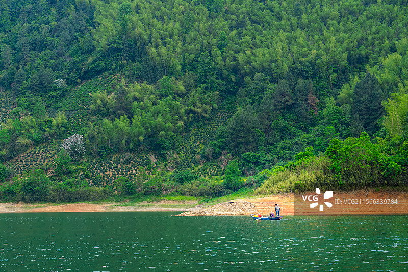 黄山市丰乐湖风光图片素材