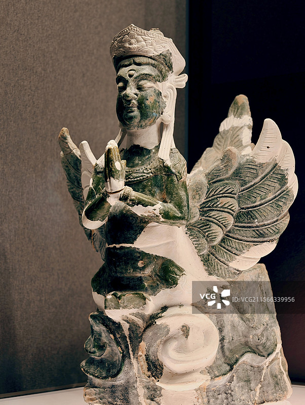 西夏王陵博物馆妙音鸟迦陵频伽图片素材