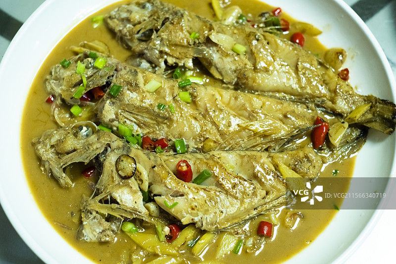 特色美食之红烧斧头鱼图片素材