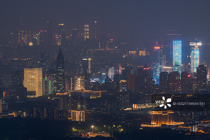 极富层次感的南京夜景图片素材