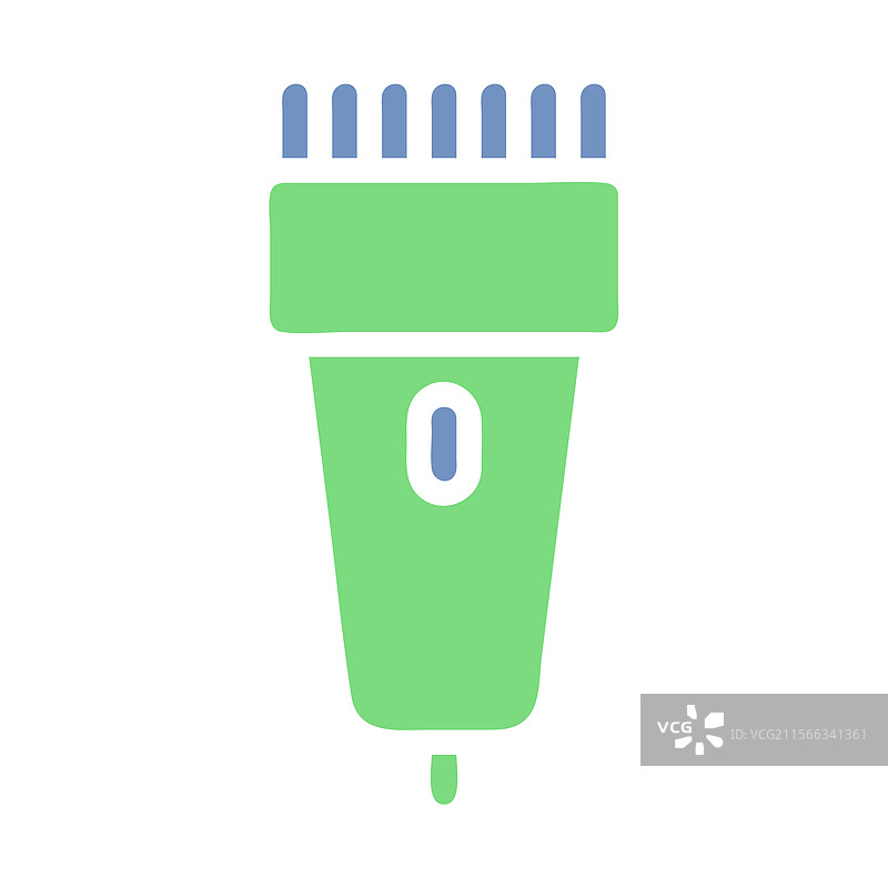 风格化的电动理发器图片素材