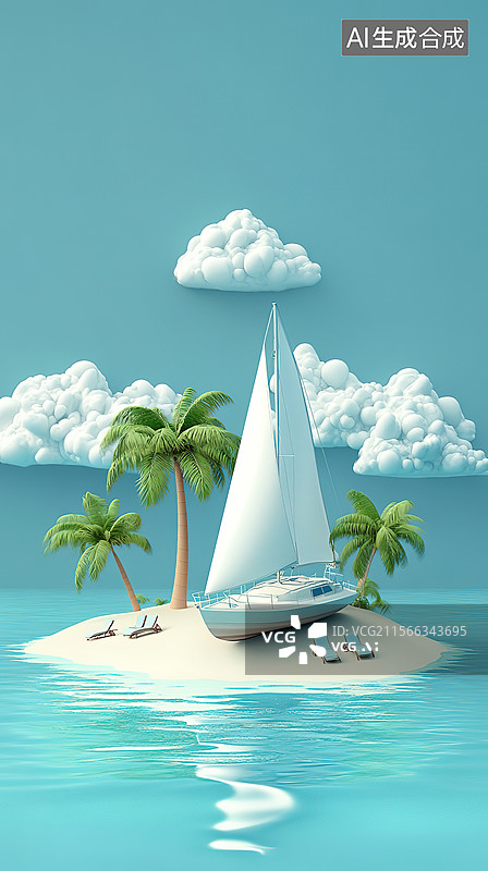 【AI数字艺术】帆船图片素材