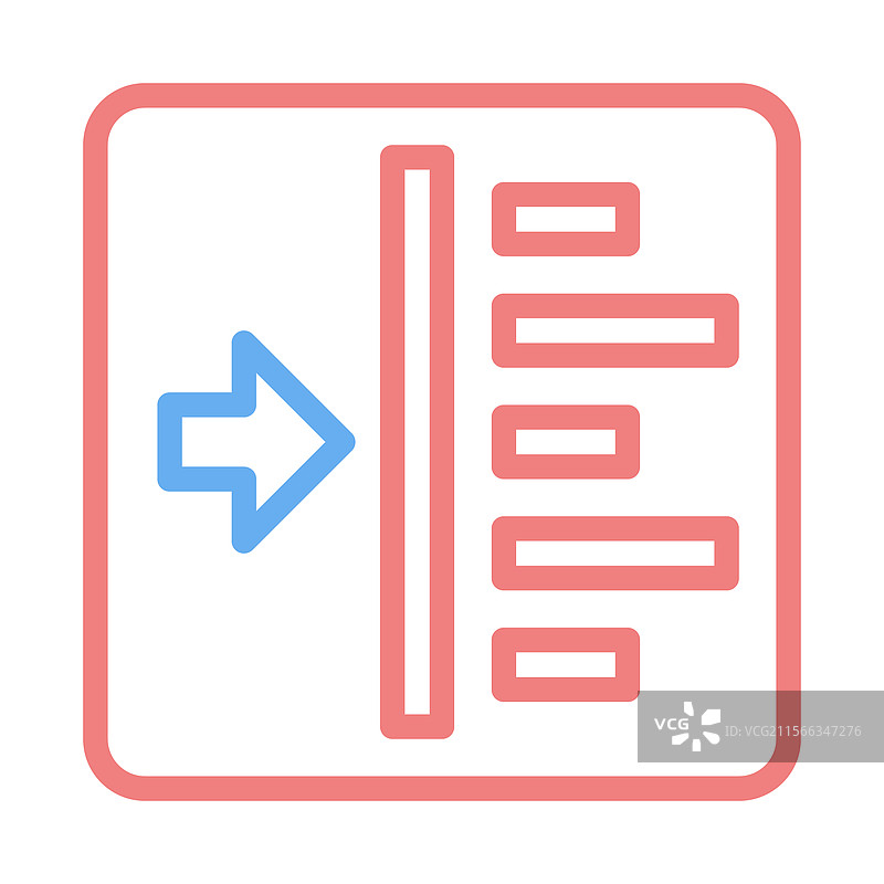 带数据表示的横向过滤器图标图片素材