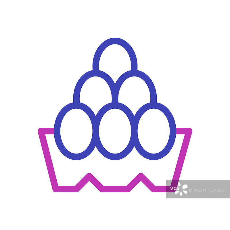 彩色鸡蛋图标在纸箱中的图形艺术图片素材