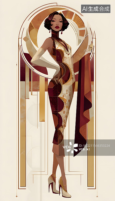 【AI数字艺术】漂亮的模特  圣神 中世纪图片素材