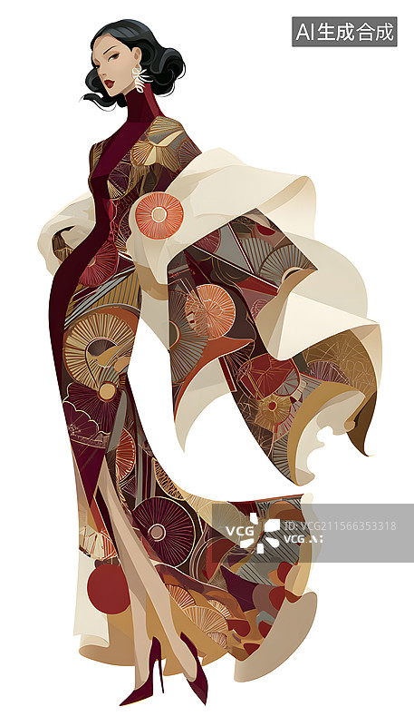 【AI数字艺术】漂亮的模特  圣神 中世纪图片素材