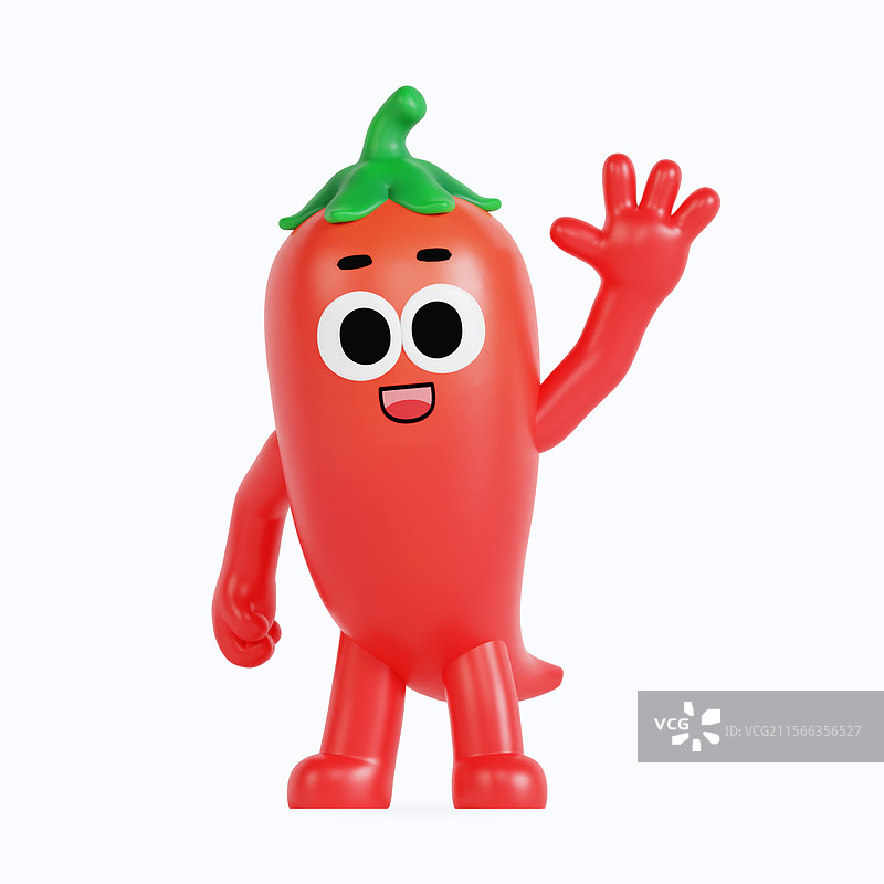 可爱的地方特色辣椒角色图片素材