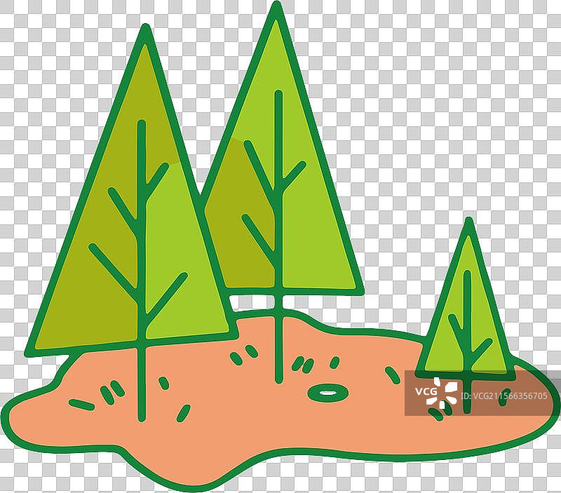 夏天 环保 树木 大暑 大树 生长 植树节 插画 元素图片素材